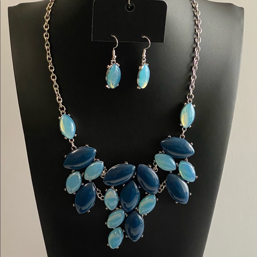 Beautiful Blue Costume Jewelry Set. Brand new with tags.